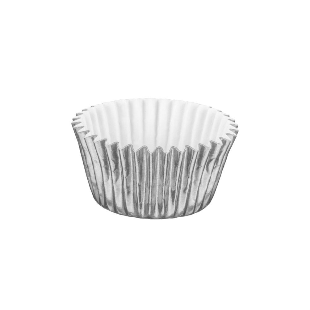 FORMINHAS DE PAPEL LAMINADAS PRATA