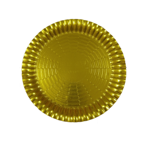 PRATOS DE PAPELÃO LAMINADOS OURO